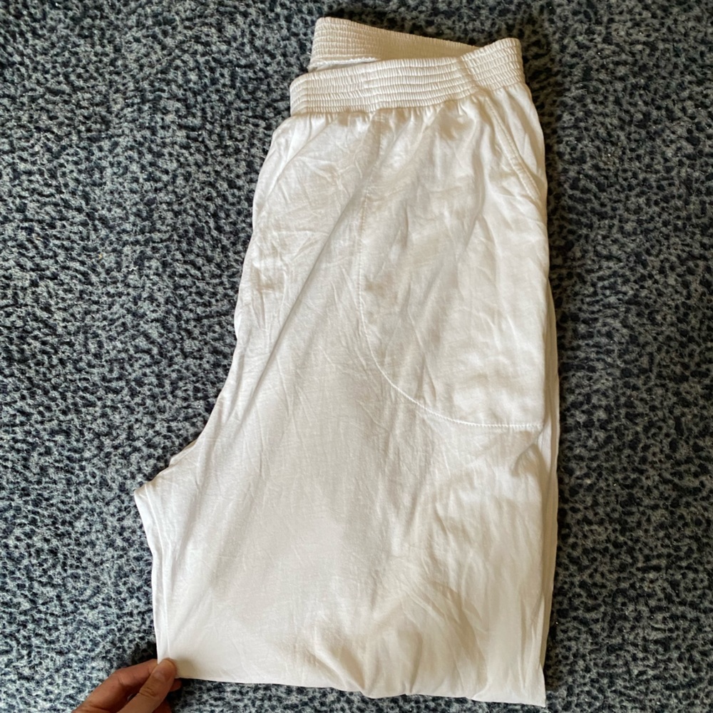 Sustainable White Harem pants
